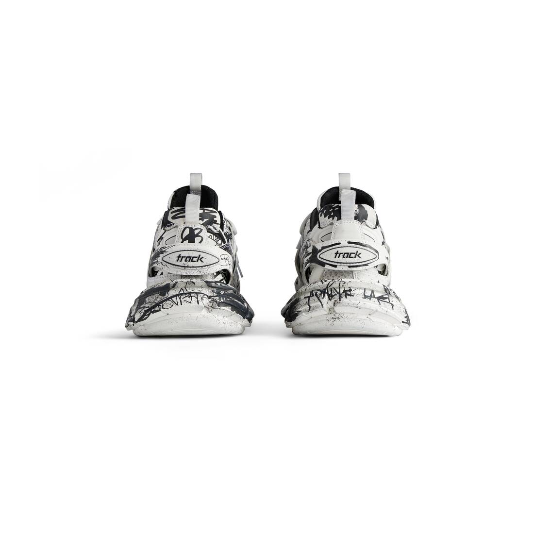 Men’s Track Graffiti Sneaker  in White/black - Image 5